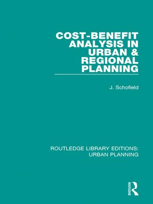 cover image of Cost-Benefit Analysis in Urban & Regional Planning